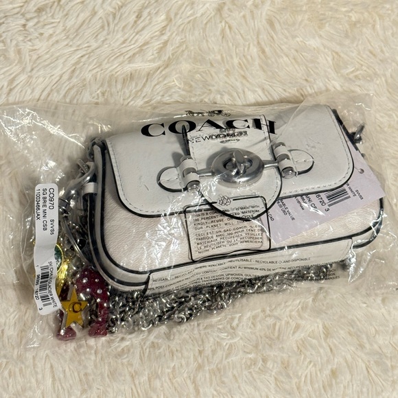 Coach Brie Mini Crossbody In Signature Canvas - Picture 8 of 9